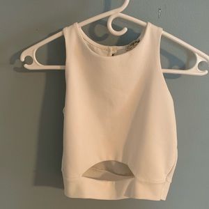 White crop top